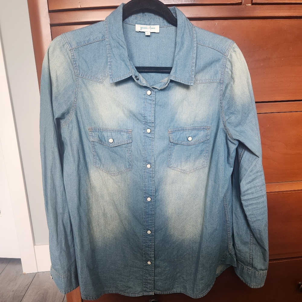 Grace and Lace Everyday Chambray